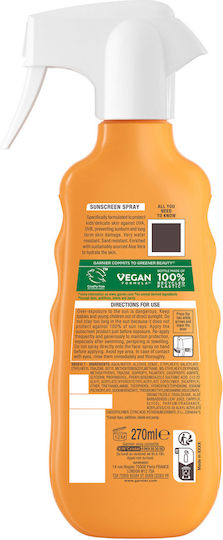 Garnier Ambre Solaire Wasserdicht Kinder Sonnencreme Spray SPF50 270ml