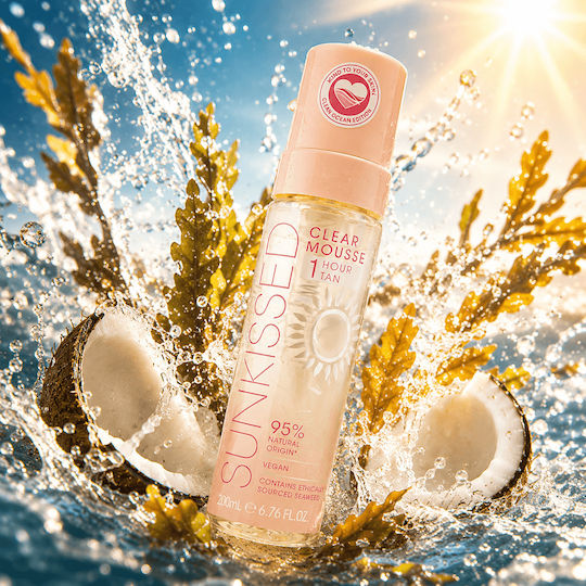 Sunkissed Clear 1 Hour Selbstbräuner Mousse Körper 200ml