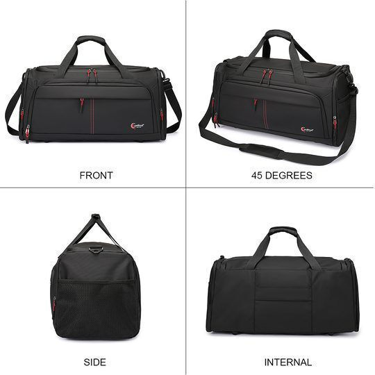 Cardinal Sak Voyage 49l Black Fabric L60xW28xH29cm