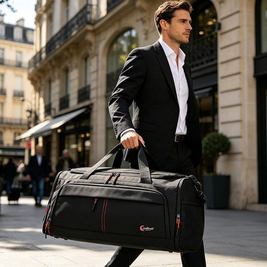 Cardinal Săc Voiaj 63l Negru Textil M70xL29xÎ31cm