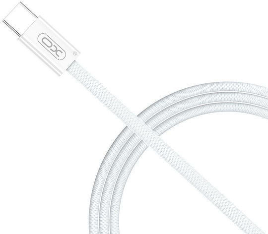 XO USB 2.0 Cable USB-C male - USB-C 60W Λευκό 3m Q260CCWH