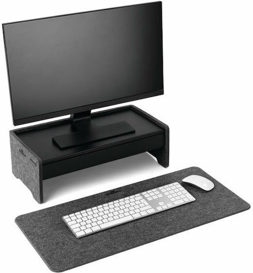 Durable Drawer Monitor Stand Effect Black