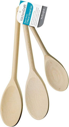 Kitchen Craft Küchen Servierlöffel Hölzernes 3 Stück Kitchen Craft Küchen Servierlöffel Hölzernes 3 Stück