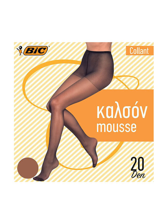 Collant Mousse Women's Pantyhose 20 Den Caramel