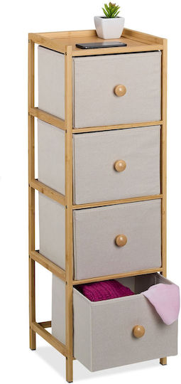 Sertar De Depozitare Din Bambus L31xL30xÎ94cm