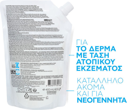 La Roche Posay Lipikar Syndet AP+ Refill Bubble Bath with Niacinamide for Nourishing 400ml