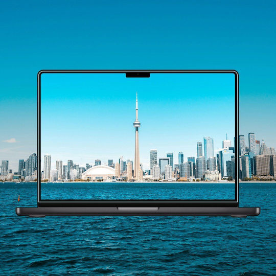 Grizzglass Hybridglass Easy Protective Film Installation Kit Included Compatible Macbook Air 13 Inch M4 2025 Transparent