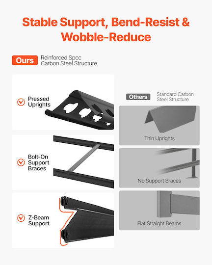 Vevor Dexion Shelf 102.5x51.7x181.3cm With 5 Shelves Total Load Capacity 1134kg