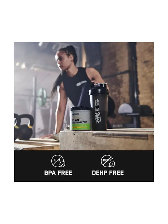 Optimum Nutrition Shaker Πρωτεΐνης 600ml Πλαστικό Μαύρο