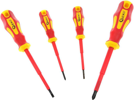 Geko Set 4 Electrician Screwdrivers VDE 1000V
