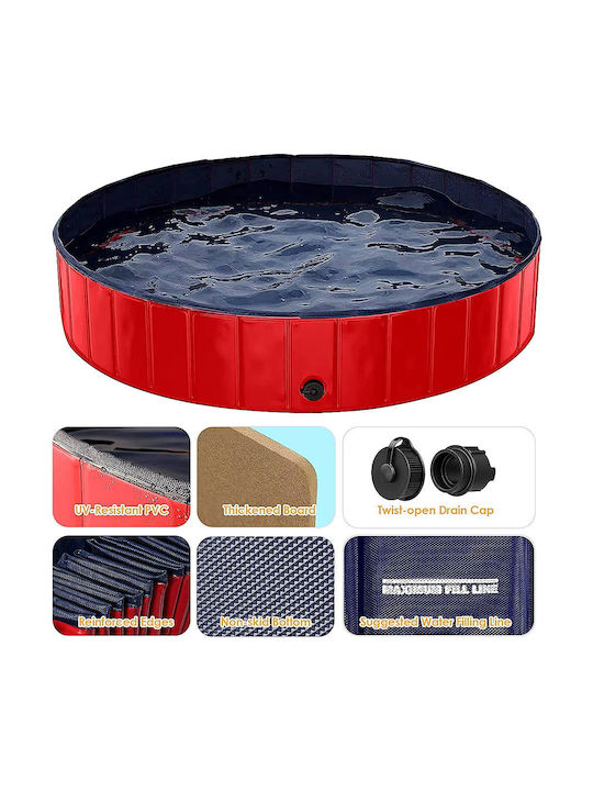 Hundespielzeug Pool 120cm Rote 1 Stück