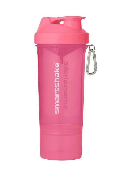 SmartShake Slim Shaker Πρωτεΐνης 500ml Πλαστικό Ροζ