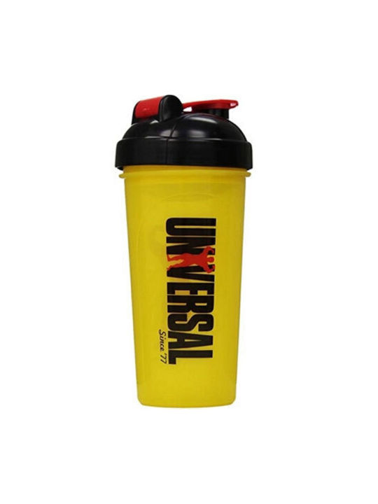 Universal Nutrition Shaker Πρωτεΐνης 700ml Πλαστικό Κίτρινο