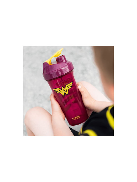 SmartShake Lite Wonder Woman Shaker Πρωτεΐνης 800ml Πλαστικό Ροζ