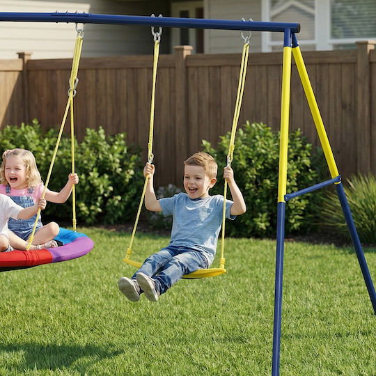 Aiyaplay Hanging Metal Swing for 8+ Years Multicolour