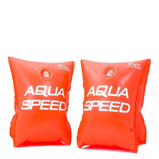 Aqua Speed Надуваеми Детски Плувки 75 За Деца И Момченца Оранжев Винил