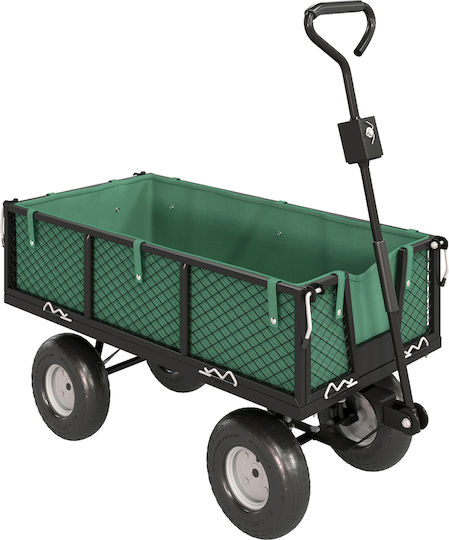 Gartenkarren Metallisch 114l 105x51x54cm