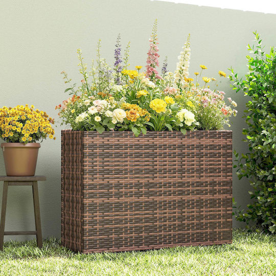 Outsunny Plastic Brown Planter Box