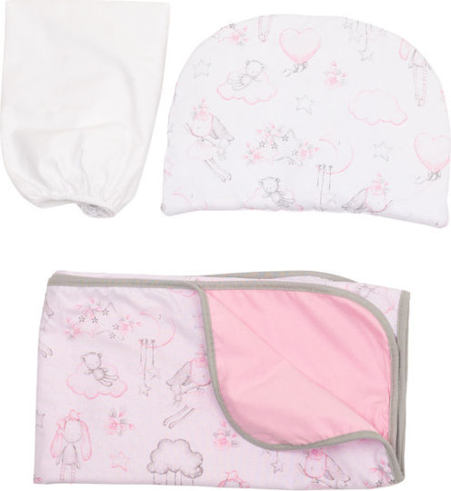 Kidizi Baby Bettwäsche-Set Für Krippe Rosa 3 Stück
