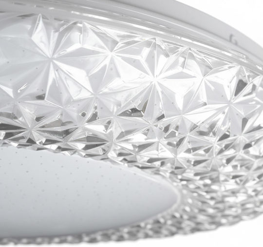 Eko Light Πλαφονιέρα Οροφής Λευκή με Ενσωματωμένο LED