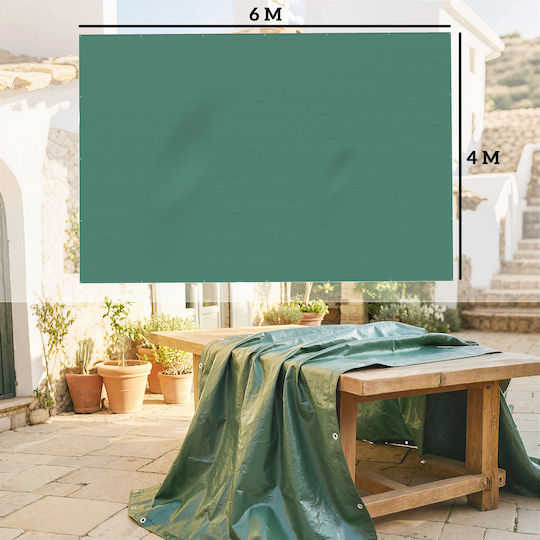 Outsunny Αδιάβροχος Μουσαμάς 90gr/m² 6x4μ. Ελαφρού Τύπου Πράσινος
