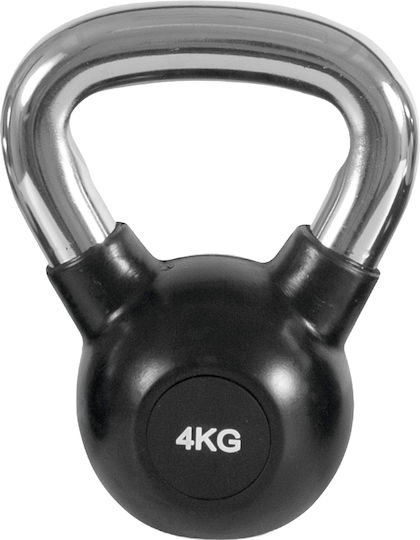 AMILA Kettlebell Rubber 4kg Black