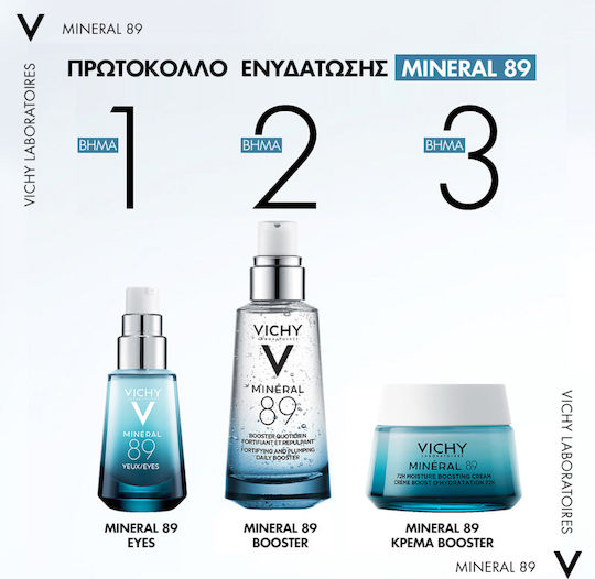 Vichy Mineral 89 Eye Cream for Moisturizing Dark Circles and Eye Bags 15ml