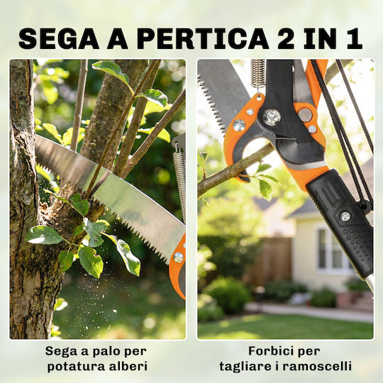 Outsunny 84H-761V00OG Telescopic Pole Saw
