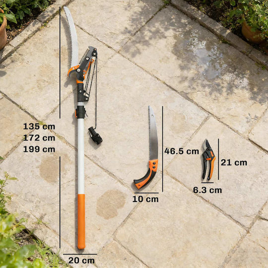 Outsunny 84H-761V00OG Telescopic Pole Saw