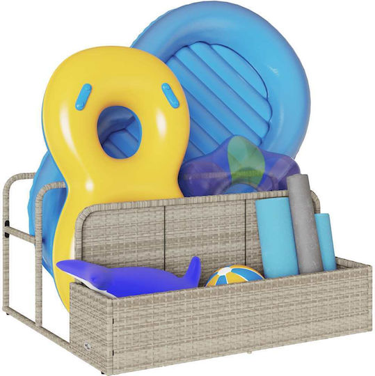 vidaXL Pool Accessory 110x100x57 cm Gray