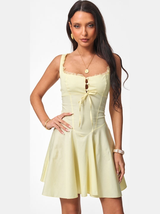 Summer Mini Dress Yellow