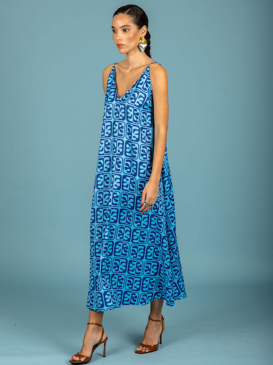 Summer Midi Dress Ciel 131-81893-Ciel