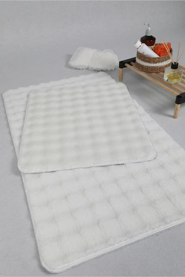 SteweHome Non-Slip Bath Mat Set STE-029956-V66577 Beige 60x100cm 2 Pieces