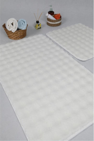SteweHome Non-Slip Bath Mat Set STE-029956-V66577 Beige 60x100cm 2 Pieces