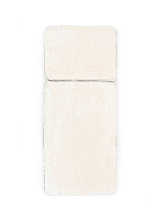 SteweHome Rutschfestes Set Badematten STE-029915-V66436 Beige 60x100cm 2 Stück