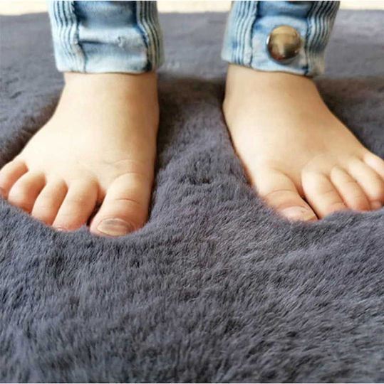 SteweHome Set Bath Mats STE-029928-V66477 Gray 60x100cm 3 Pieces