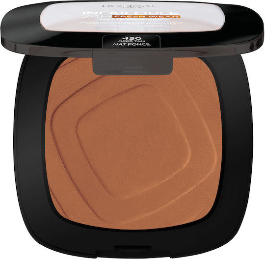 L'Oreal Paris Infallible 24H Fresh Wear Powder 450 Tan Deep 9gr
