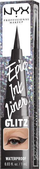 NYX Professional Makeup Epic Ink Stilou Waterproof Eye Liner 06 Grafit Glitz 1ml