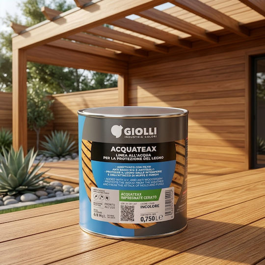 Giolli Βερνίκι Εμποτισμού Νερού Καρυδιά Ματ 750ml