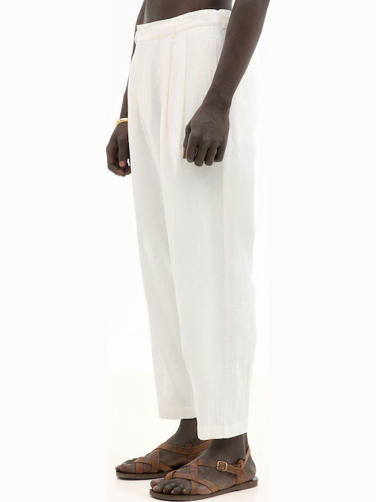 Trousers In Relaxed Fit White