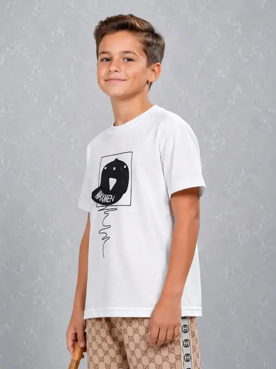 Kinderoberteile T-Shirt Weiß