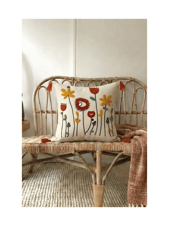 SteweHome Decorative Pillow Case Beige 42x42cm