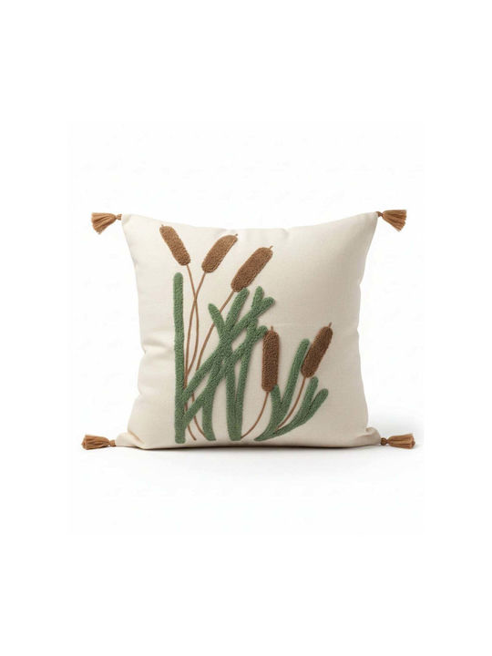 SteweHome Decorative Pillow Case Beige 42x42cm