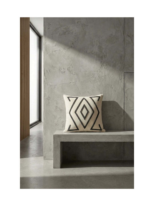 SteweHome Διακοσμητική Μαξιλαροθήκη Μπεζ 43x43εκ.