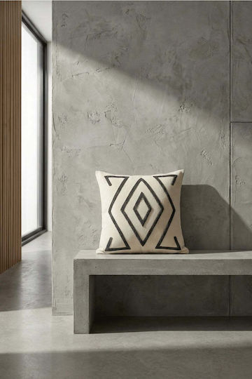 SteweHome Διακοσμητική Μαξιλαροθήκη Μπεζ 43x43εκ.
