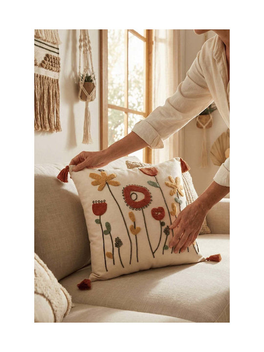 SteweHome Decorative Pillow Case Beige 42x42cm