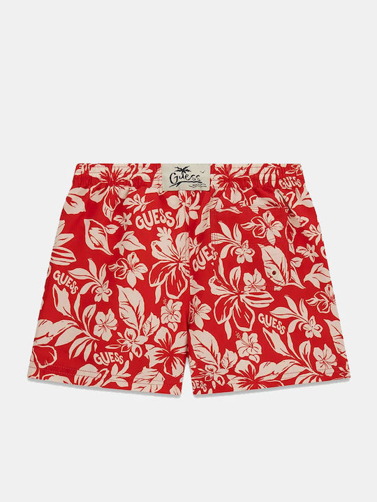 Guess Kids Swimwear Swim Shorts Red