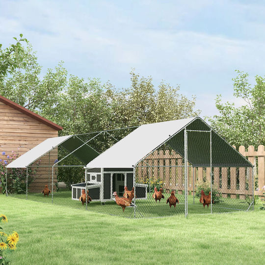 Pawhut Wooden Poultry Coop M1.47 x P0.93 x H0.89m