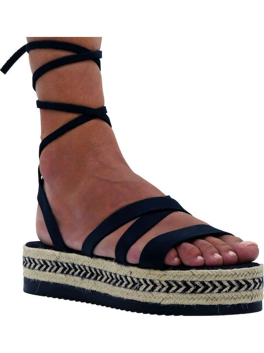Sandals Monomahou Laces Medousa Brown