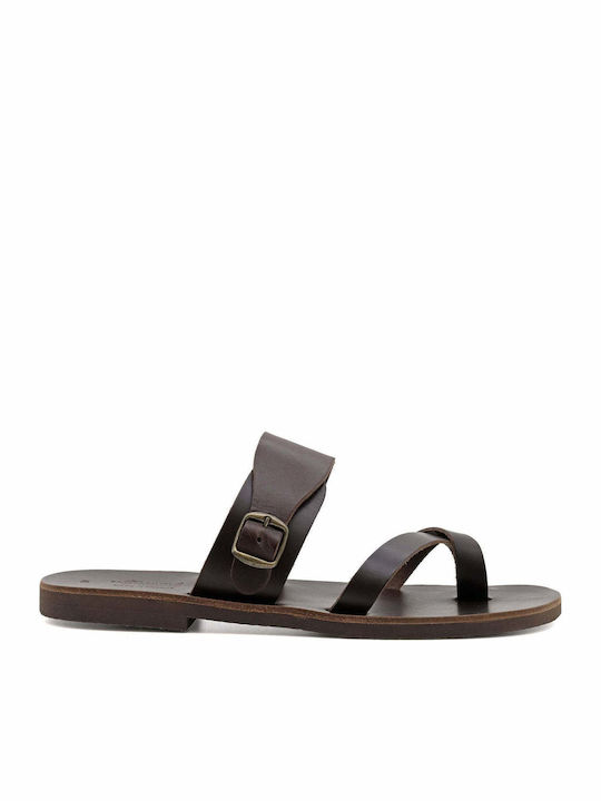 Herrensandalen Pantoffeln Herakles Braun